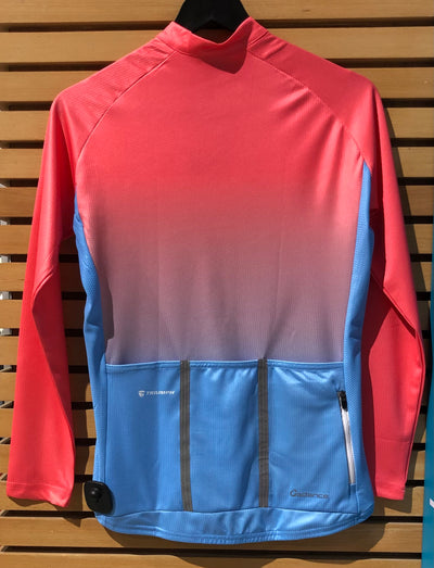 Triumph Cadence FS Long Sleeve Women's Cycling Jersey - Light Pink / Blue