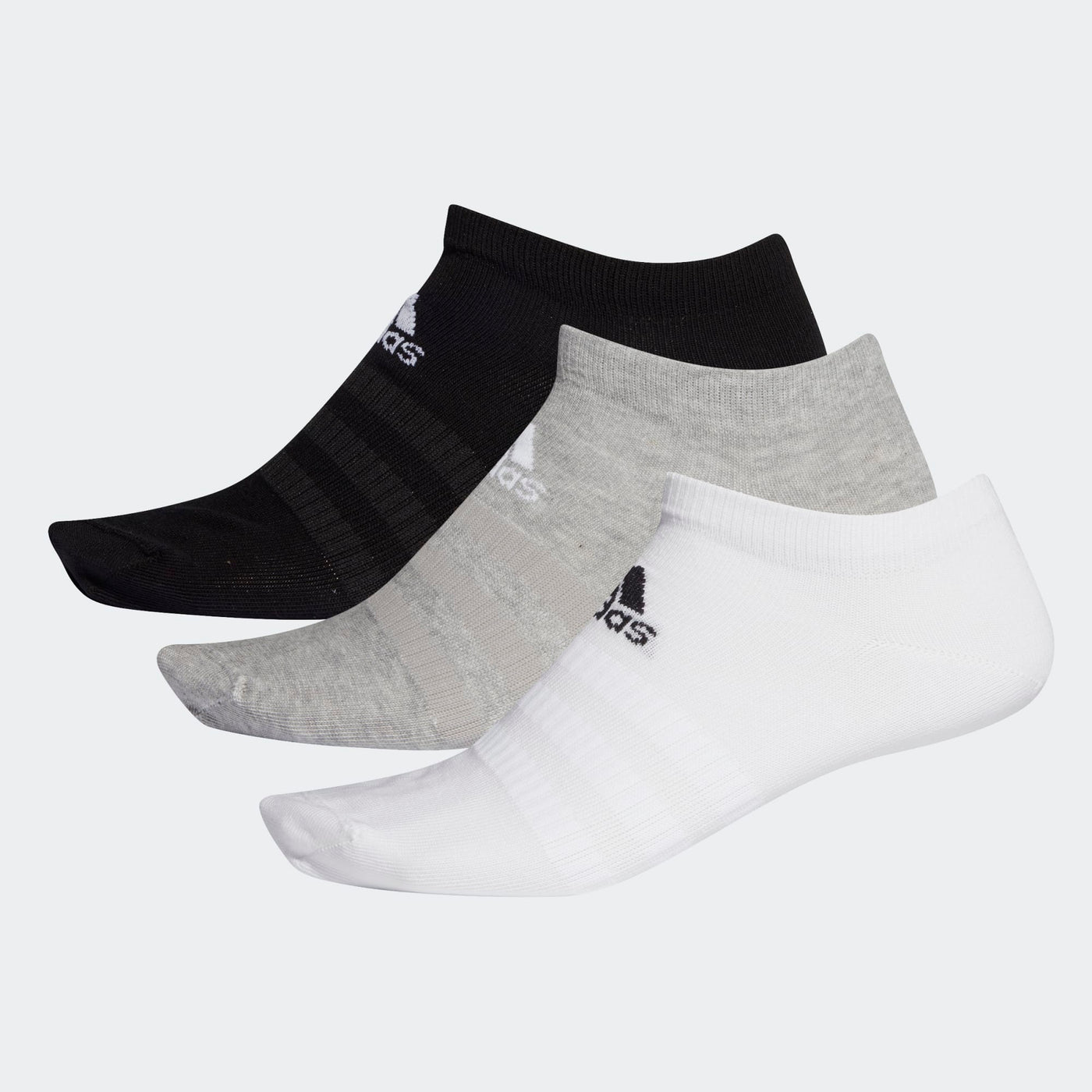 Adidas Low-Cut Socks 3 Pairs -Grey /White /Black