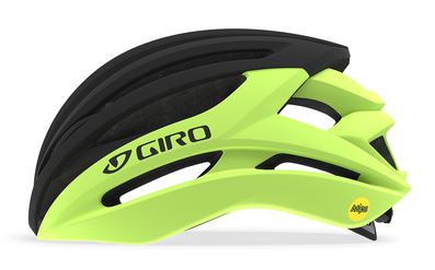 Side View of Giro Syntax Mips Adult Small 51-55 CM HI Yellow/Blk