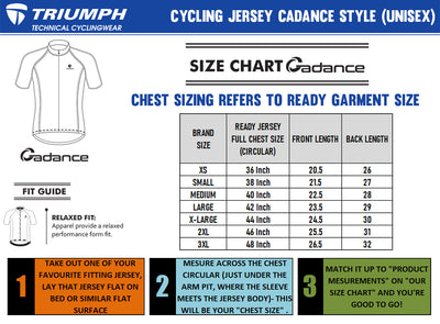 Triumph Rider Customized Cycling Jersey Cadance Short Sleeve W/G/B