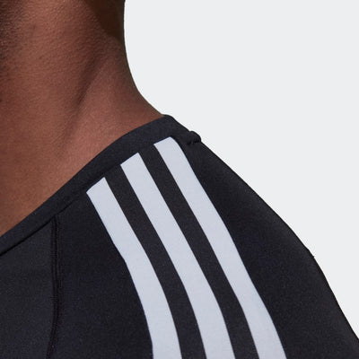 Adidas Tecfit 3 Stripes Training Long Sleeve Tee - Black