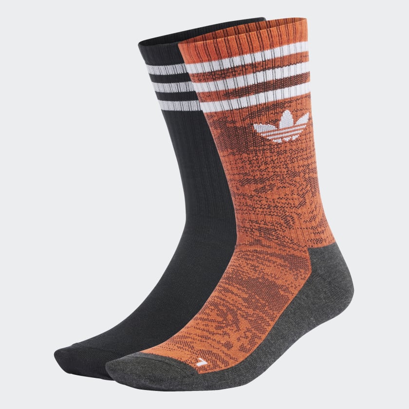 Adidas Adventure Socks 2 Pairs-Semi Solar Red/Altered Amber/Black