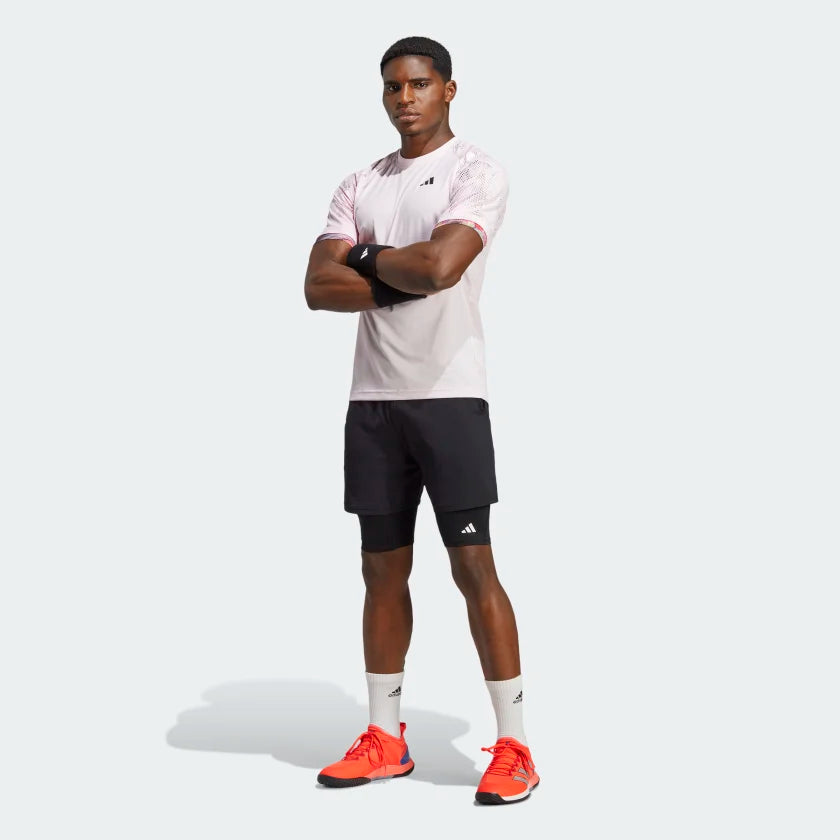 Adidas Melborne Ergo Tennis Heat.Rdy Raglan Tee - Clear Pink