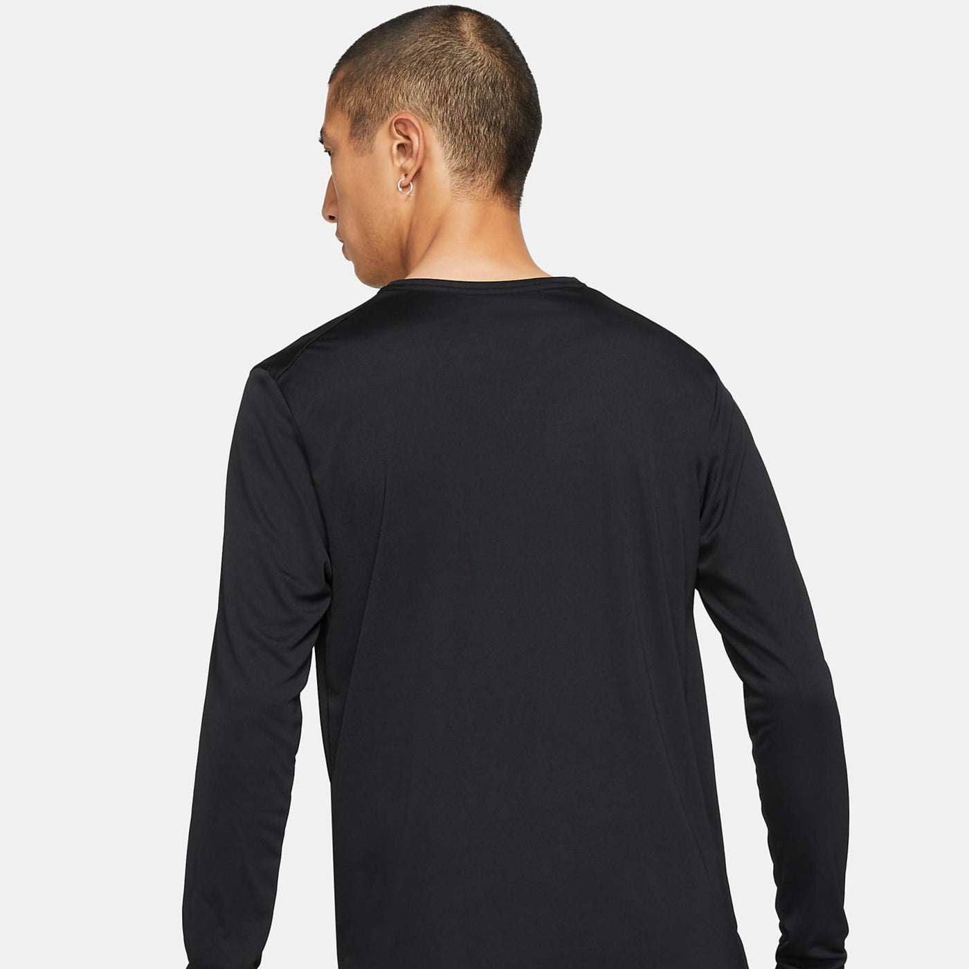 Nike Dri-FIT Men's Long-Sleeve Running T-shirt - Black