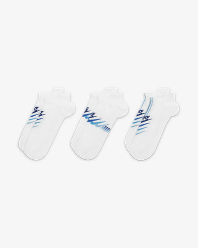 Nike Everyday Plus Lightweight Women's No-Show Training Socks (3 Pairs)-White