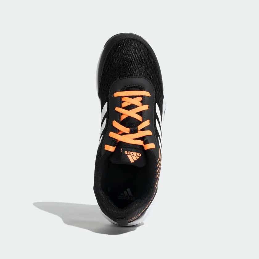Adidas Lit-up 1.0 K Kids Shoes (7-13 Year)-Core Black / Cloud White / Screaming Orange