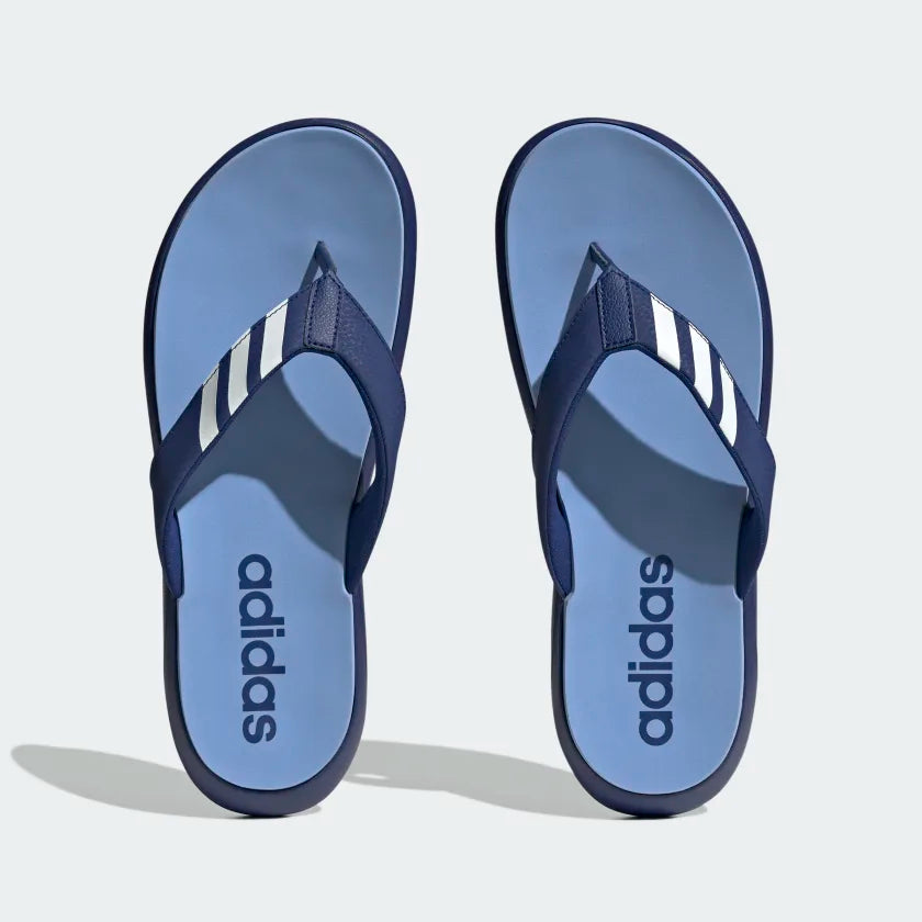 Adidas Comfort Men's  Flip-Flops - Victory Blue/Cloud White