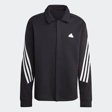 Adidas Satin Coaches Jacket - Black/White