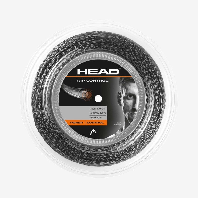 HEAD RIP CONTROL 200M TENNIS STRINGS REEL -Black