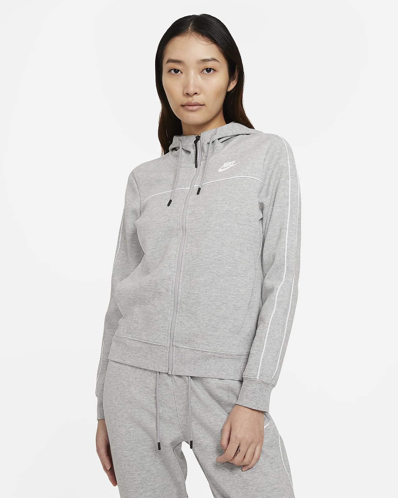 Nike NSW Mlnm Fleece Women's Hoodie -Grey